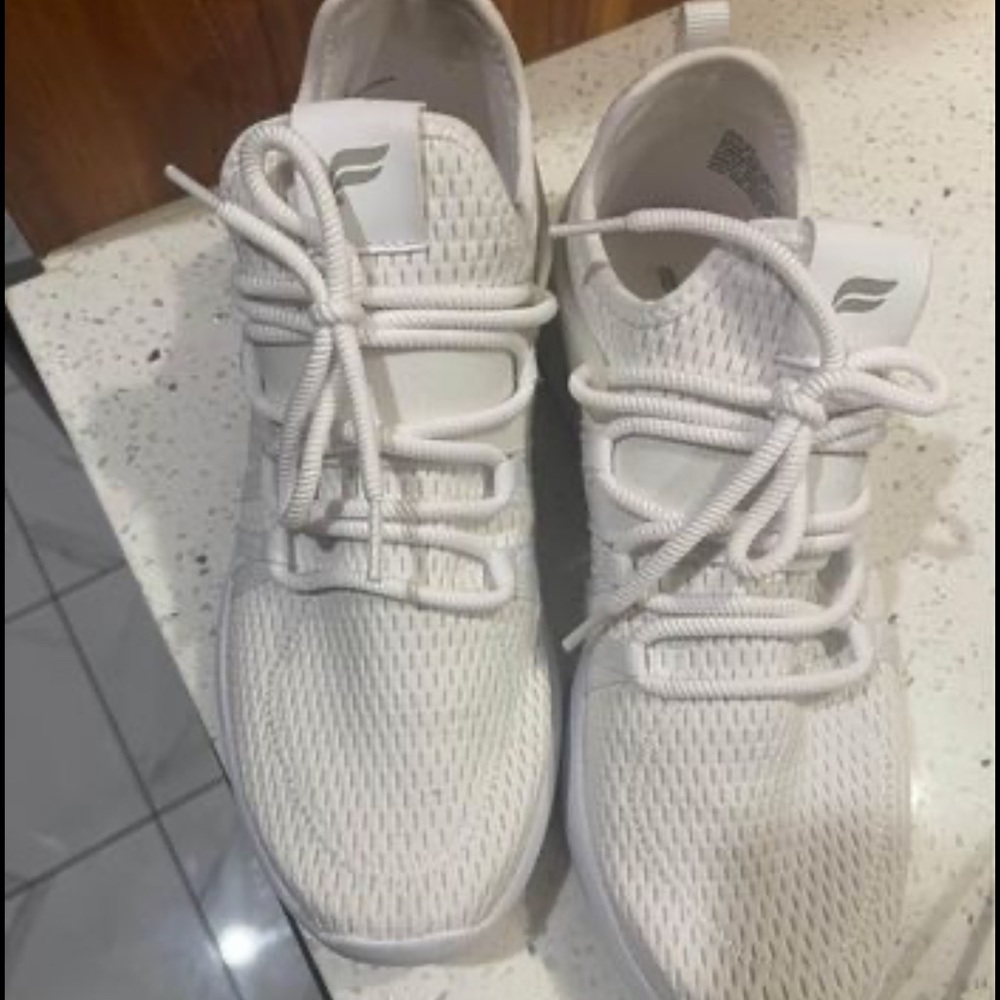 White fabletics sneakers